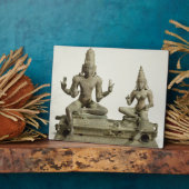 ソマサンダ、チョラ、タミルナドゥ(青銅) フォトプラーク (側面)