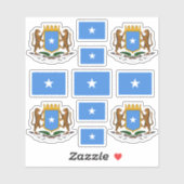 ソマリの国のシンボル/コート・オブ・アームズとフラッグ シール (シート)