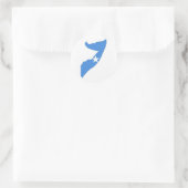 ソマリアの国旗の地図 ラウンドシール (バッグ)