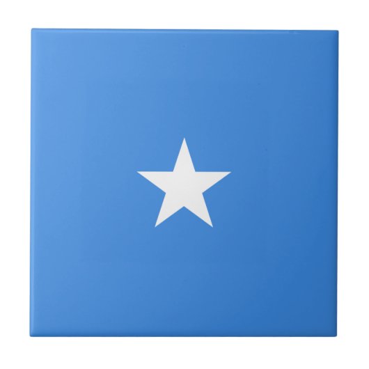 ソマリアの国旗 セラミックタイル (正面)