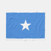 ソマリアの国民の世界の旗 フリースブランケット (正面(横))