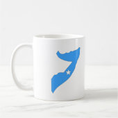 ソマリアの旗の地図 コーヒーマグカップ (左)