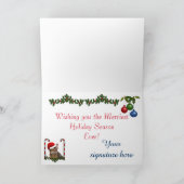 ソマリアキャッツクリスマス シーズンカード (内部)