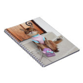 ソマリアキャット新学期と小さなバックパック ノートブック (右側)