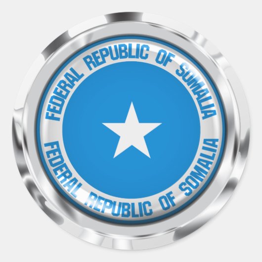 ソマリア丸エンブレム ラウンドシール (正面)