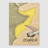 ソマリア図解入りの、写真付きのの地図 (正面)