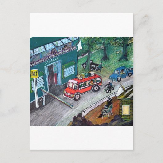 ソマリア国境 ポストカード (正面)