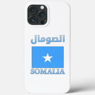 ソマリア国旗الصومالアラビア語・英語ワードアートカッコいい iPhone 13 PRO MAXケース