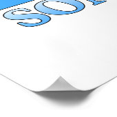 ソマリア国旗الصومالアラビア語・英語ワードアート ポスター (角)