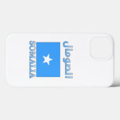 ソマリア国旗الصومالアラビア語・英語ワードアート Case-Mate iPhoneケース (裏面 (横))