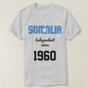 ソマリア国旗とコート・オブ・アームズ Tシャツ