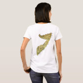 ソマリア国旗と地図dk Tシャツ (裏面フル)