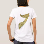 ソマリア国旗と地図dk Tシャツ (裏面)