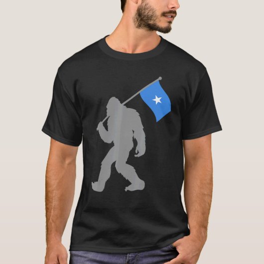 ソマリア国旗のソマアリアまたはソマリ国旗 Tシャツ (正面)