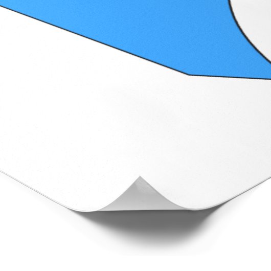 ソマリア国旗の地図フルサイズ ポスター (角)