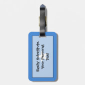 ソマリア国旗簡単ID個人 ラゲッジタグ (裏面縦)