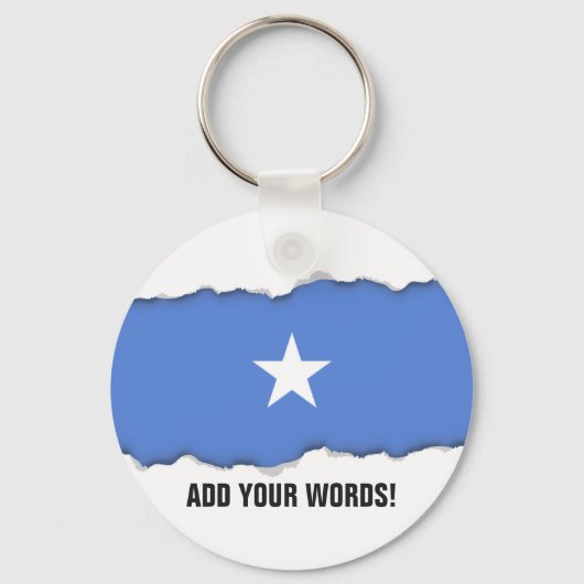 ソマリア国旗 キーホルダー (正面)