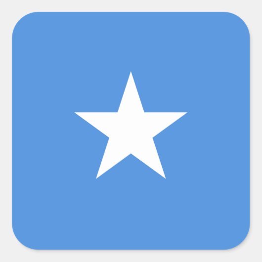 ソマリア国旗 スクエアシール (正面)