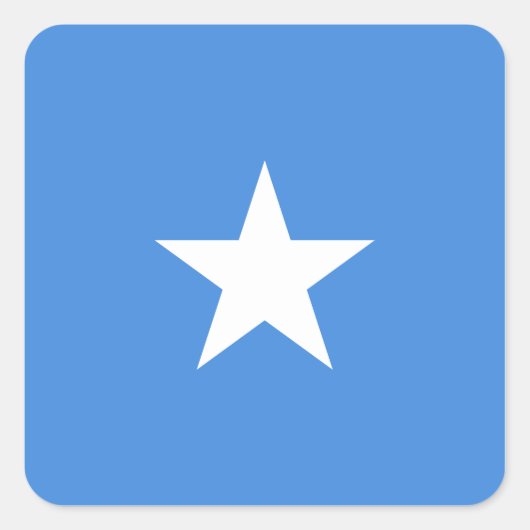 ソマリア国旗 スクエアシール (正面)