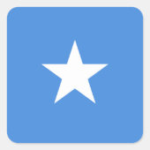 ソマリア国旗 スクエアシール (正面)