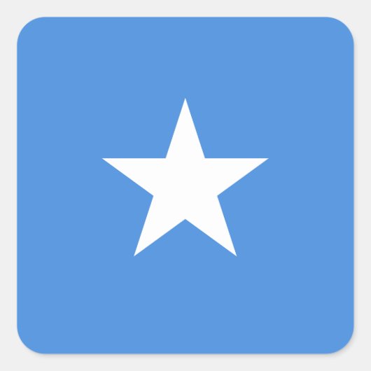 ソマリア国旗 スクエアシール (正面)