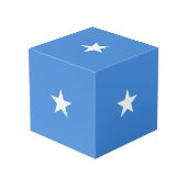 ソマリア国旗 フォトキューブ (裏面アングル)