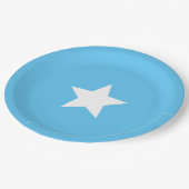 ソマリア国旗 ペーパープレート (アングル)