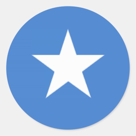 ソマリア国旗 ラウンドシール (正面)