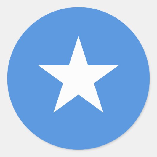 ソマリア国旗 ラウンドシール (正面)