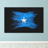 ソマリア国旗、国旗 キャンバスプリント (インサイチュ (ウッドフロア))