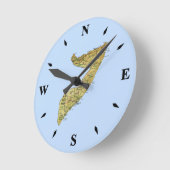 ソマリア地図の時計 ラウンド壁時計 (傾斜)