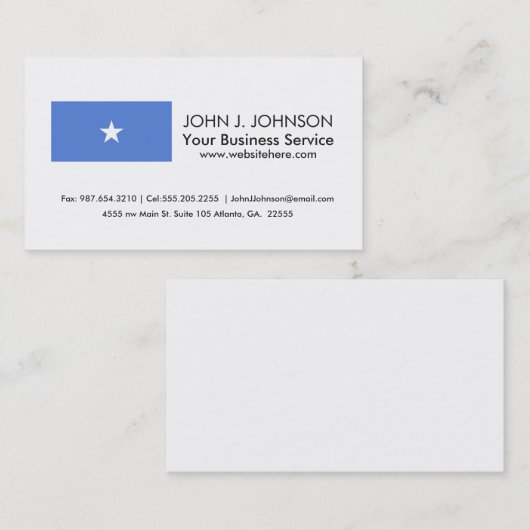 ソマリア旗 名刺 (正面/裏面)