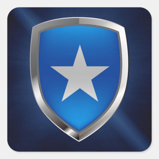 ソマリア金属エンブレム スクエアシール (正面)