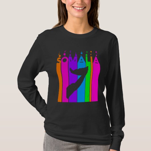 ソマリア カラフル バブル Tシャツ (正面)