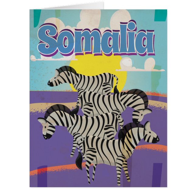 ソマリア・ヴィンテージ旅行ポスター (正面)