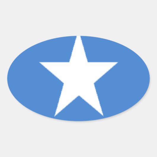 ソマリア 楕円形シール (正面)