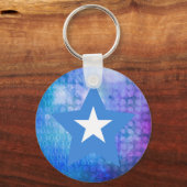 ソマリカッコいいア国旗の星 キーホルダー (正面)