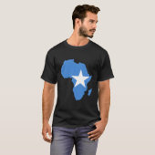 ソマリプライドソマリア国旗アフリカの地図フード付きスウェットシャツ Tシャツ (正面フル)