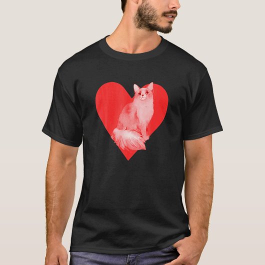 ソマリ猫 Tシャツ (正面)