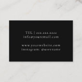 ソムリエのワインの巧妙な名刺 名刺 (裏面)