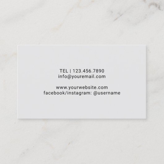 ソムリエエレガントバーテンダープロフェッショナルワイン 名刺 (裏面)