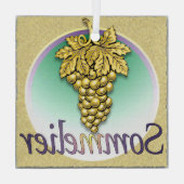 ソムリエシンボルガラスオーナメント ガラスオーナメント (裏面)