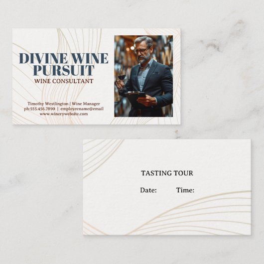 ソムリエテイスティングワイン 名刺 (正面/裏面)