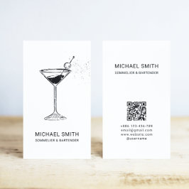 ソムリエバーテンダーカクテルナイトクラブ 名刺
