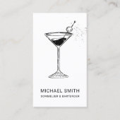 ソムリエバーテンダーカクテルナイトクラブ 名刺 (正面)