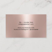 ソムリエモダンバラ金ゴールドワインバーテンダー 名刺 (裏面)