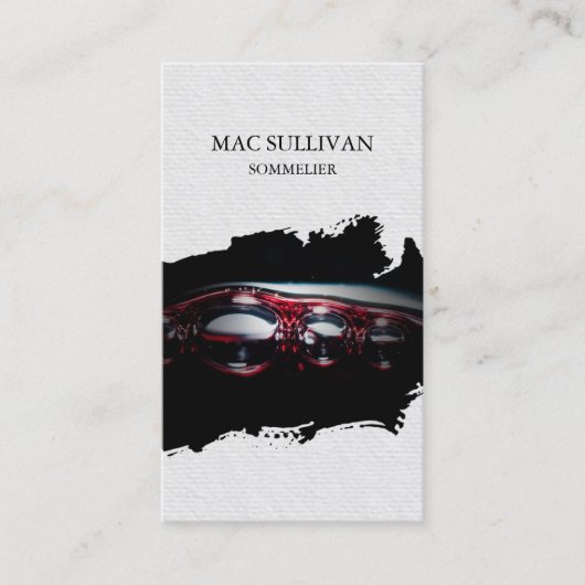 ソムリエワイナリーアルコール 名刺 (正面)