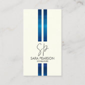 ソムリエワインクノシーズールモノグラム 名刺 (正面)