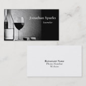 ソムリエワインボトル 名刺 (正面/裏面)