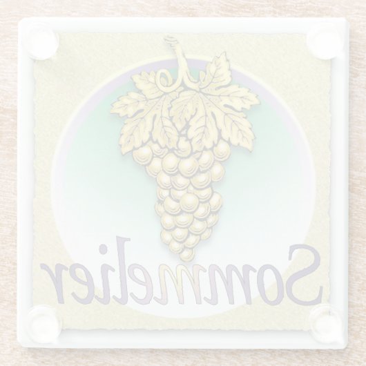 ソムリエ記号 ガラスコースター (裏面)